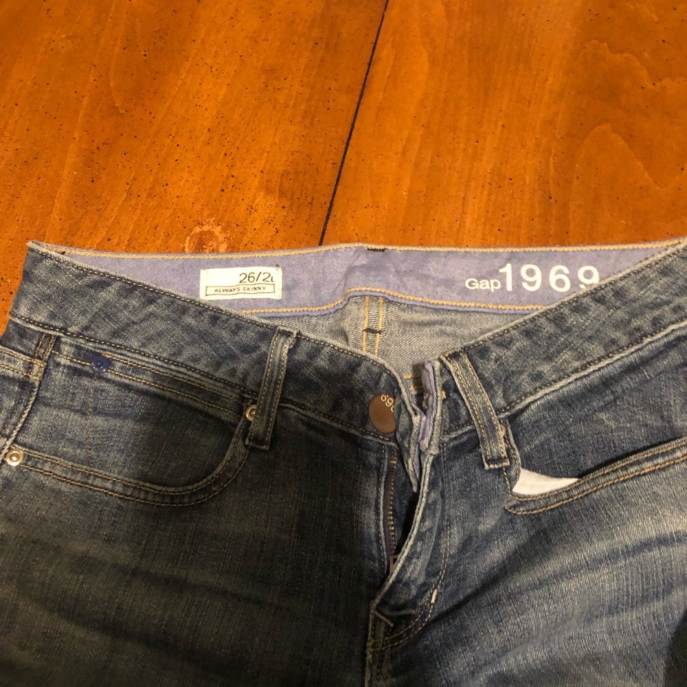 Gap Jeans size 26 2 Long length - Picture 6 of 7